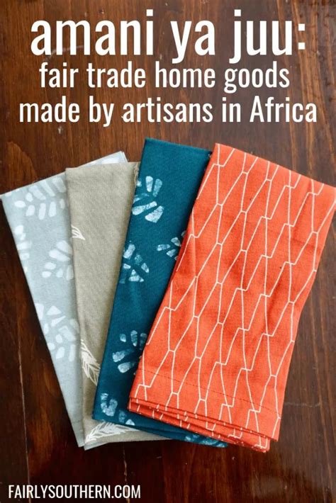 fair trade home goods.